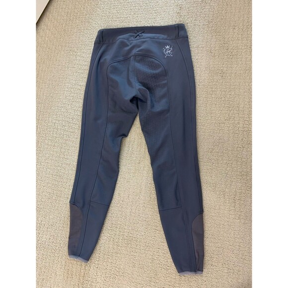 Goode Rider Slate Blue Gray Equestrian Miracle Breech Full Seat Sz 30 - Picture 3 of 13